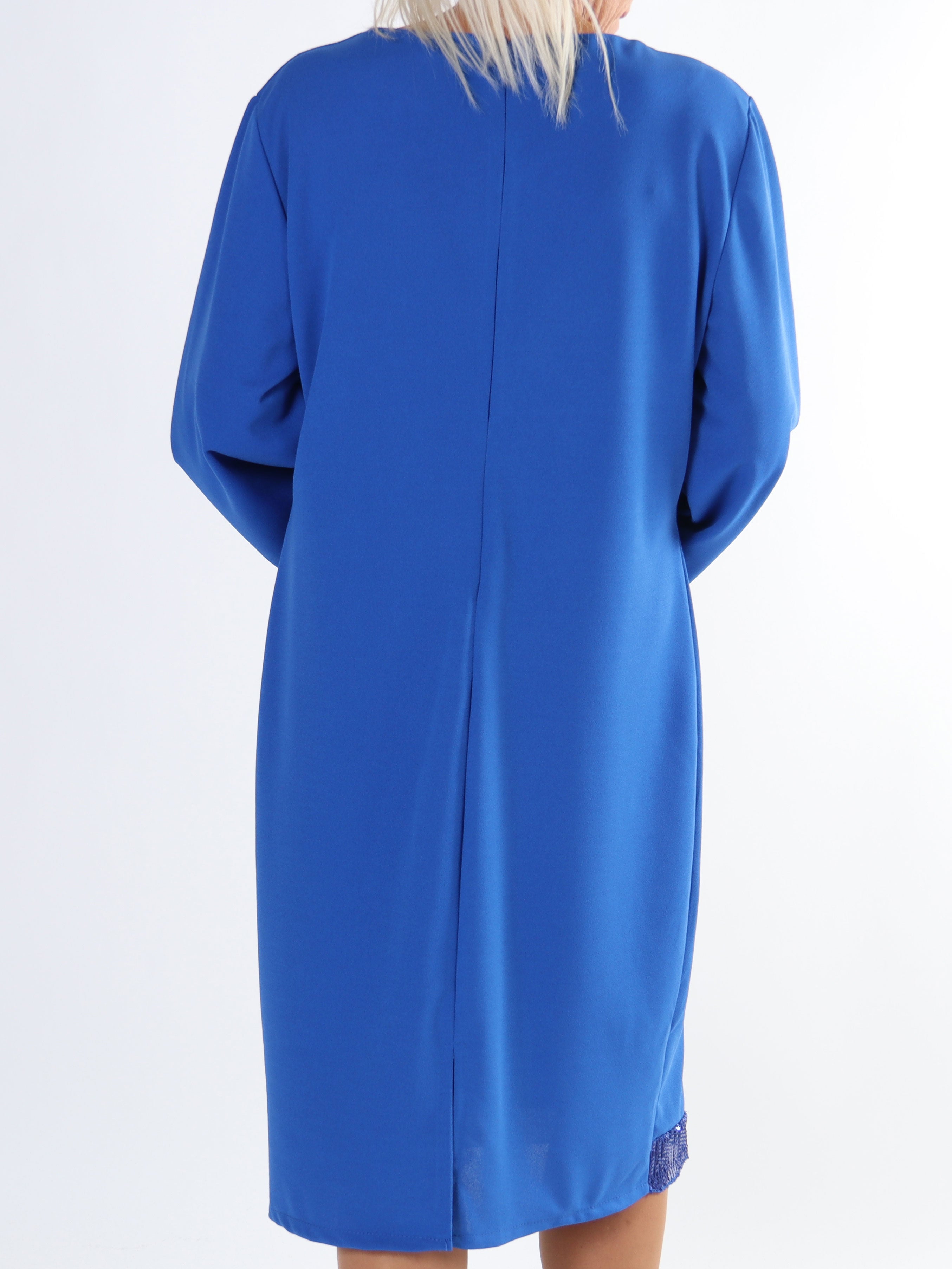 Lanza - Fin plus size kjole detaljeret med paillet kanter